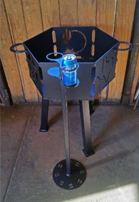 Grill w/ Beverage Stand