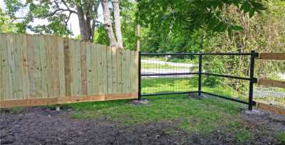 Custom Wood and Metal Fence
