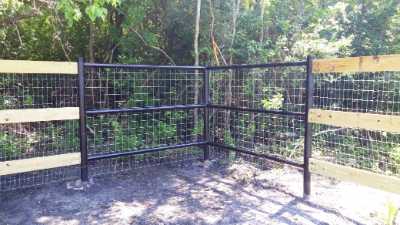 Custom Metal Fence Corner